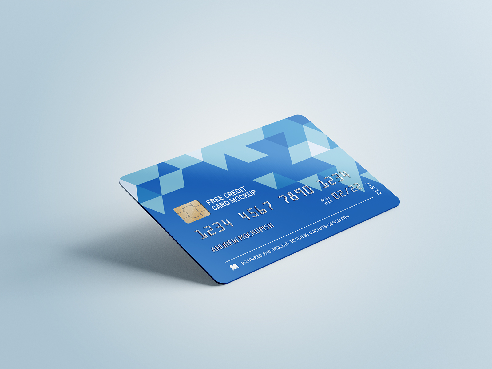 Free Credit Card Mockup PSD