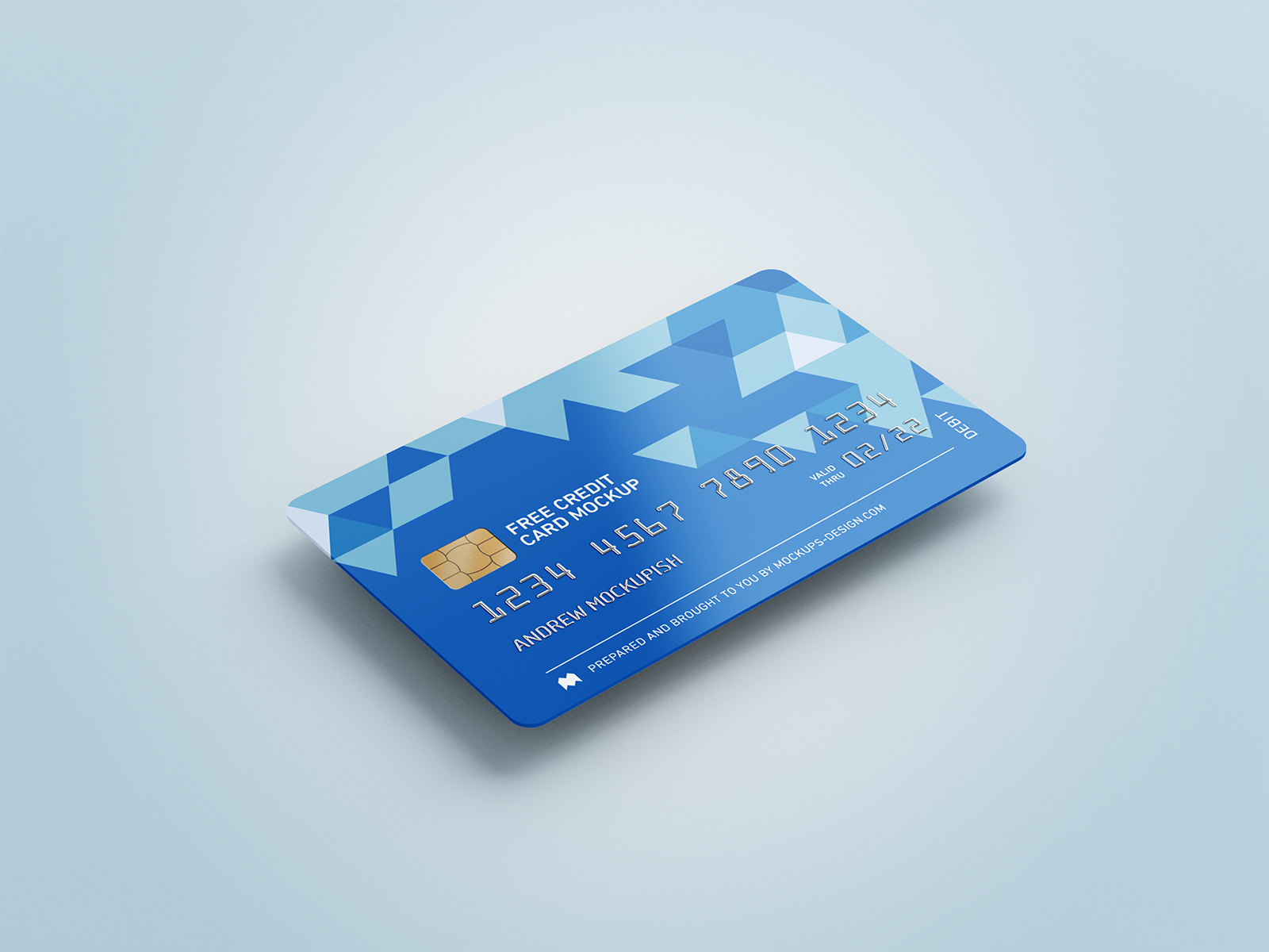 Free Credit Card Mockup PSD