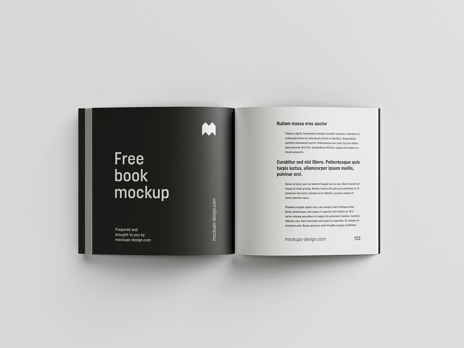 Download Free Square Book Mockup Free Mockup