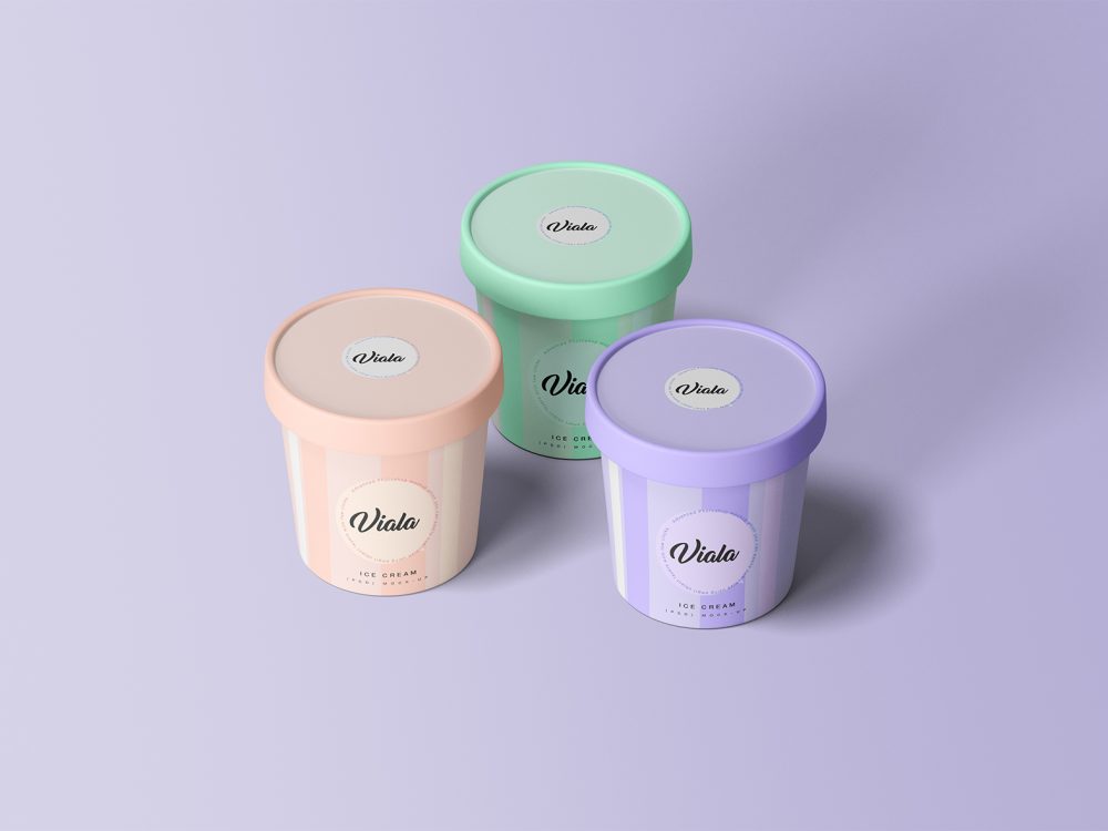 Ice Cream Cups Mockup