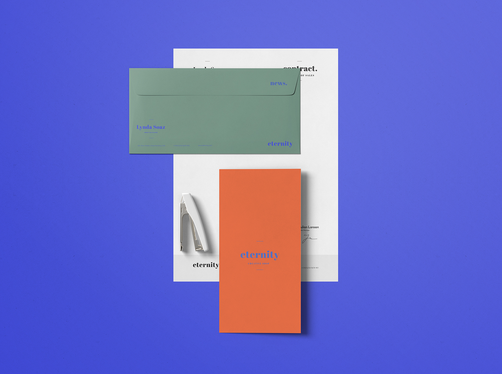 Download Simple Stationery Mockup | Free Mockup