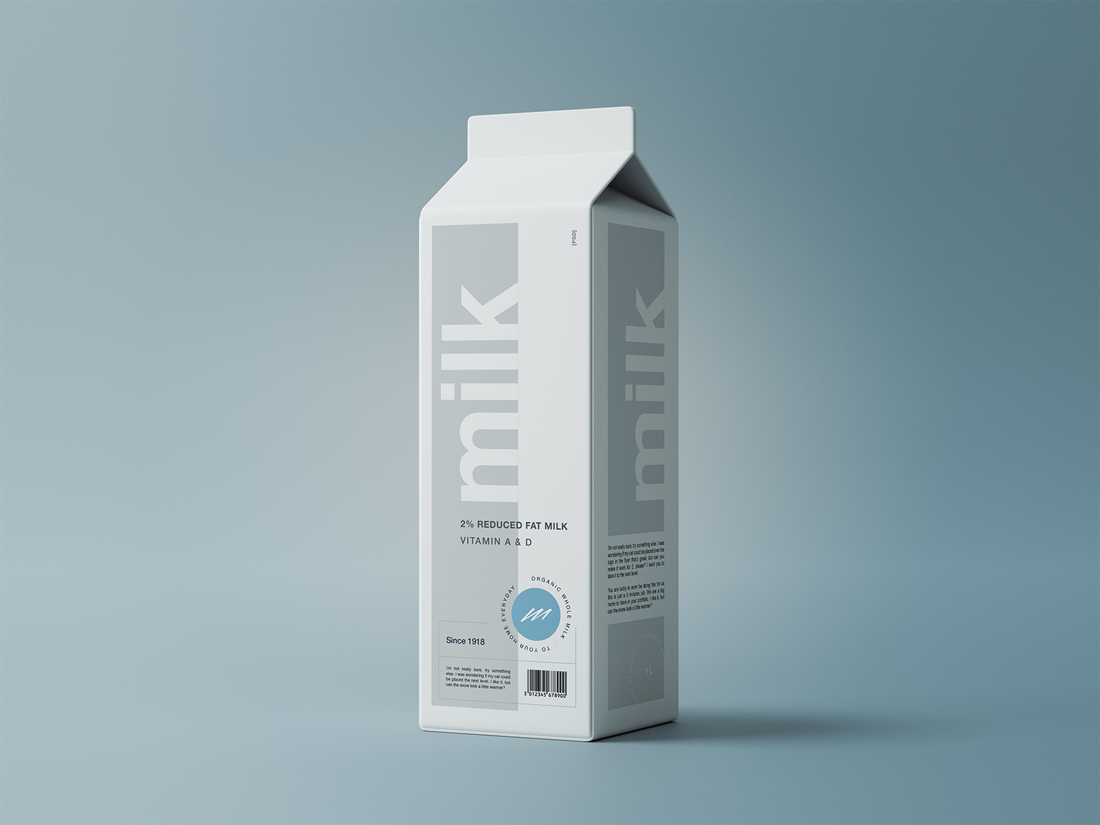 Download Drink Carton Packaging Mockup | Free Mockup