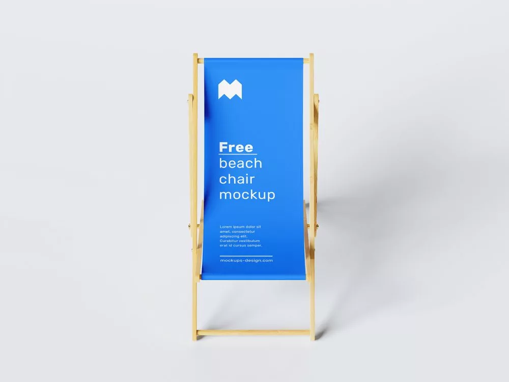 Free Beach Chair Mockup