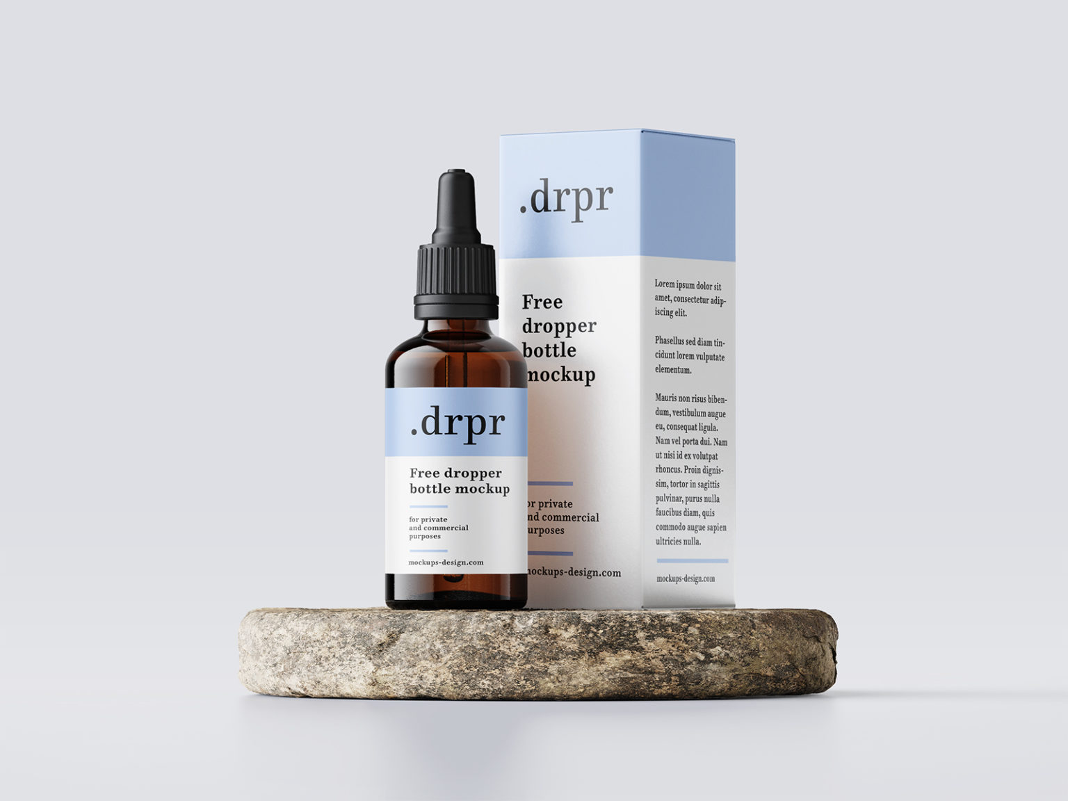 Download Free Dropper Bottle Mockup 01 | Free Mockup