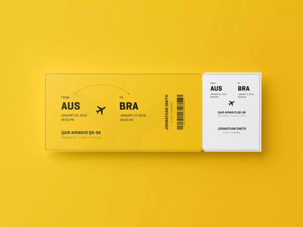 Free Event Ticket Mockup