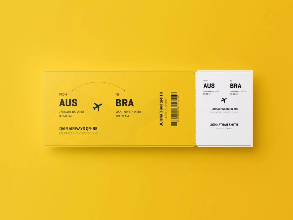 Free Event Ticket Mockup