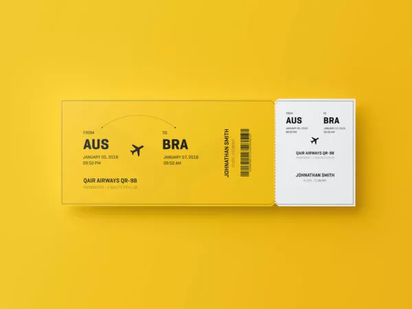 Free Event Ticket Mockup