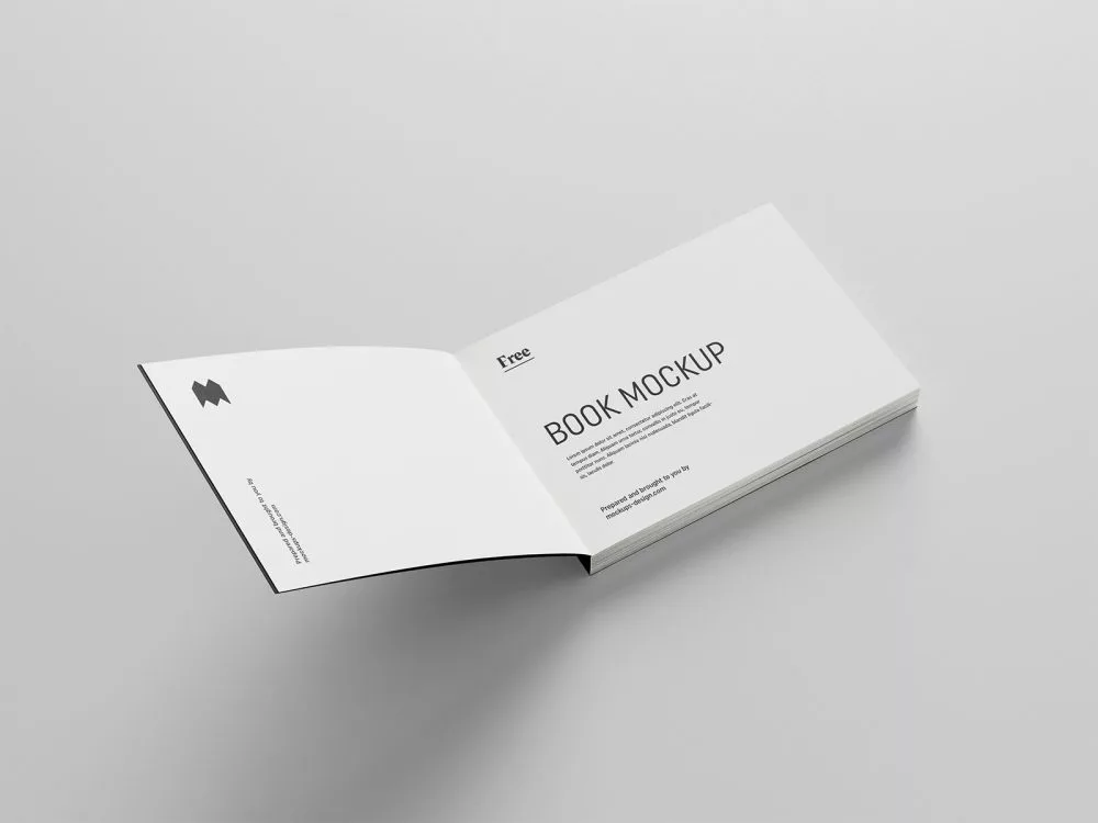 Free Landscape Book Mockup