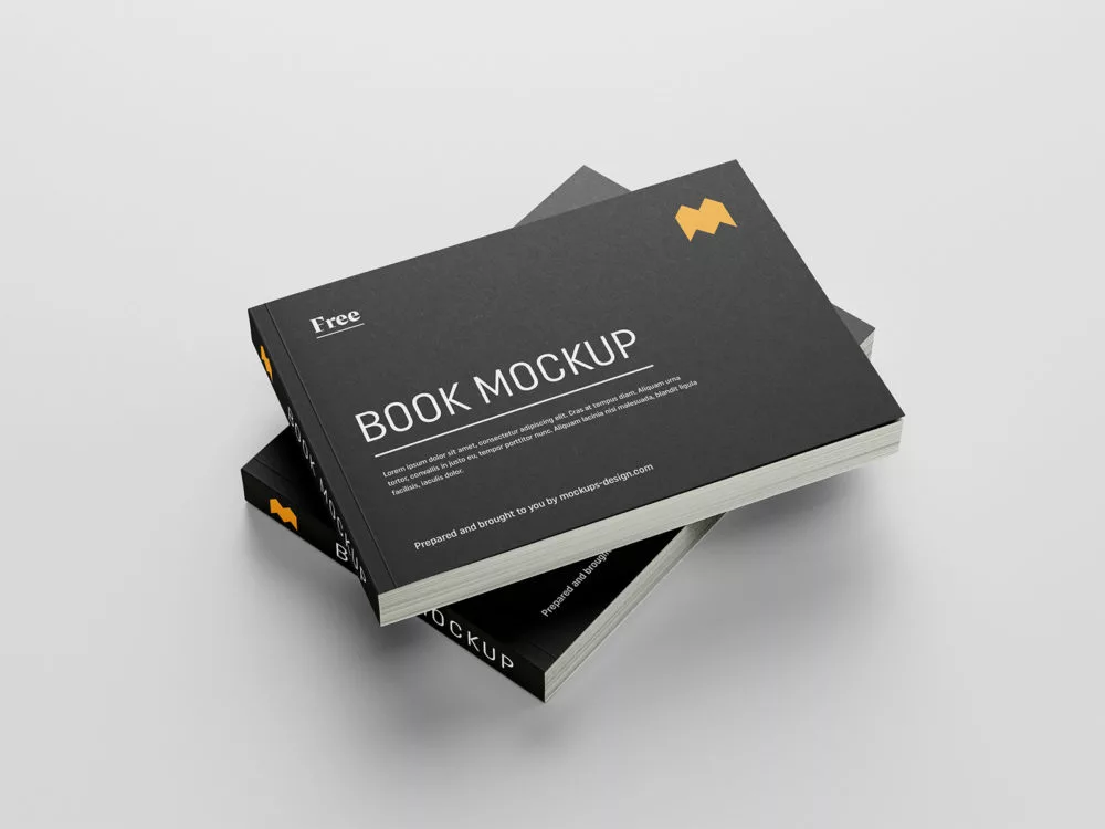Free Landscape Book Mockup