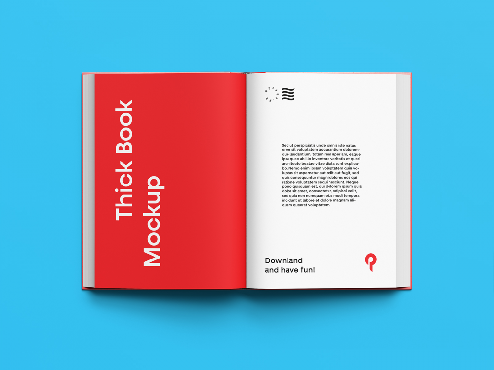 Download Free Open Book Mockup Top View | Free Mockup