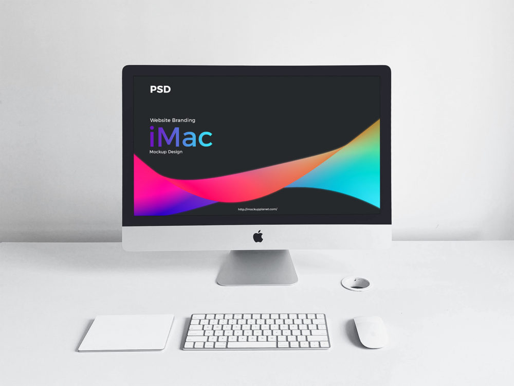 Free iMac Website Design Mockup