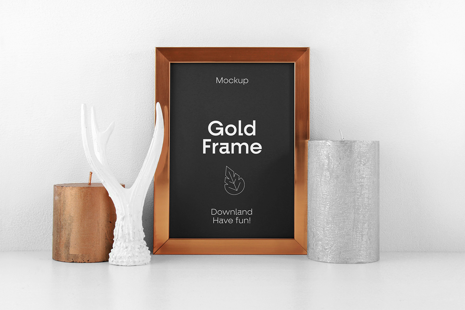 Download Gold Frame PSD Mockup | Free Mockup