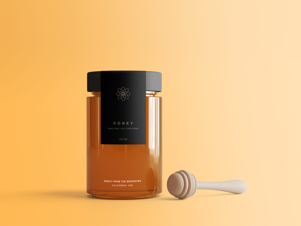 Download Honey Jar Free Package Mockup Free Mockup