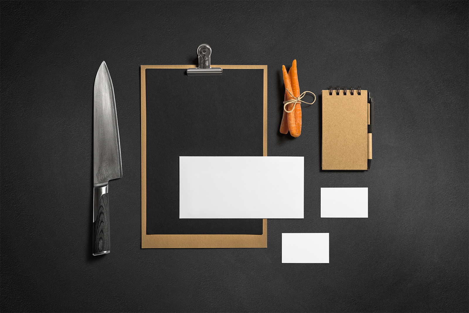 Download Restaurant/Bar Stationery Branding Mockup | Free Mockup