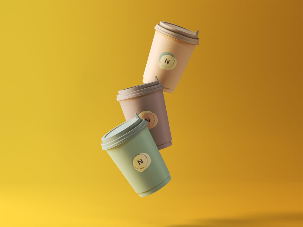 3 coffee cup mockups | free mockup