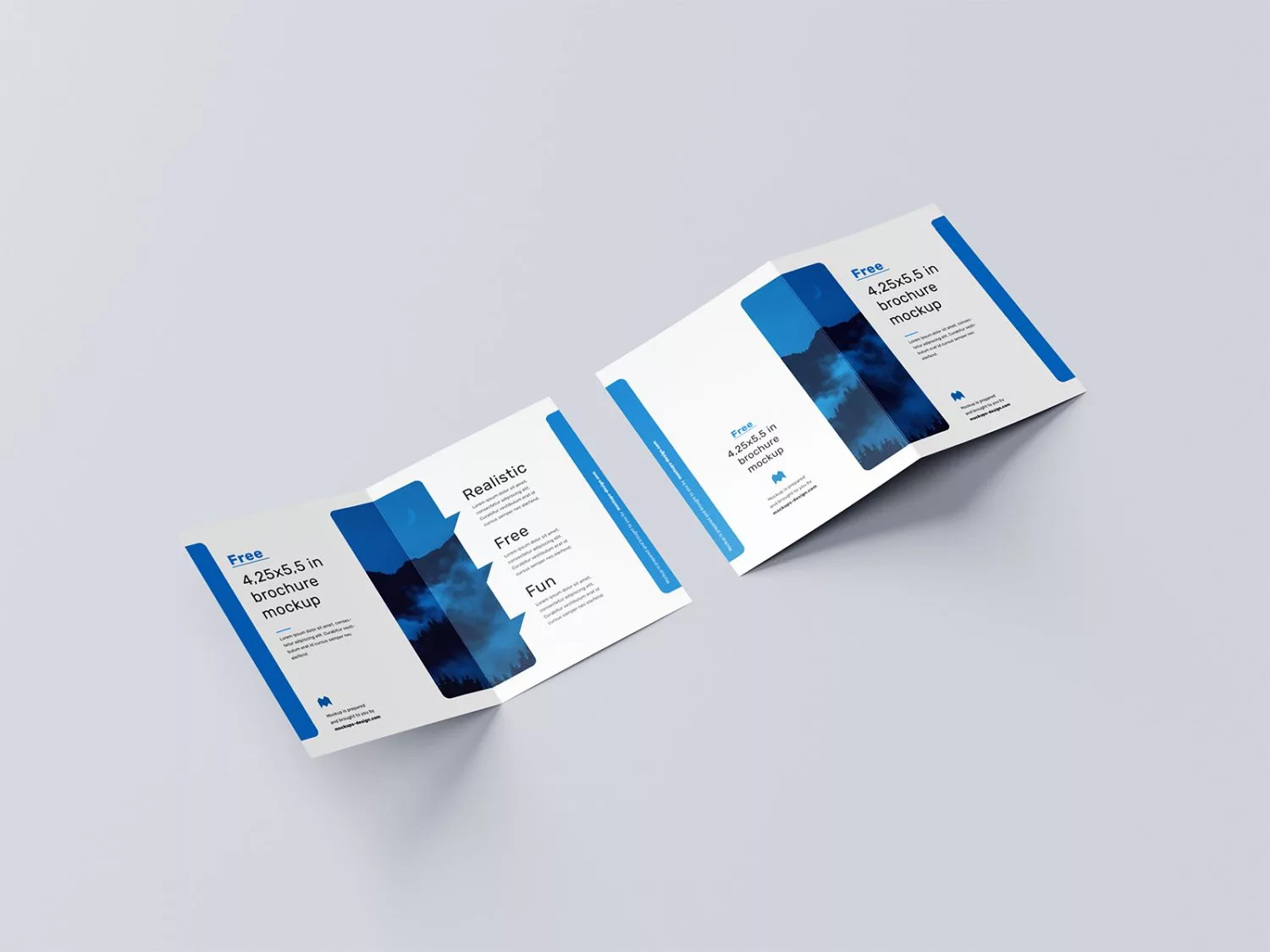 Free BiFold Brochure Mockup 02 Free Mockup
