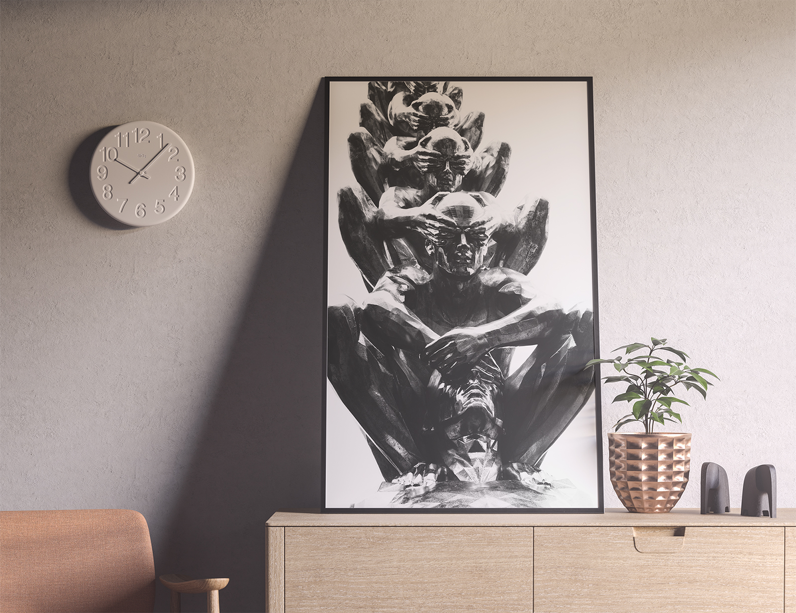 Download Free Modern Poster Mockup | Free Mockup