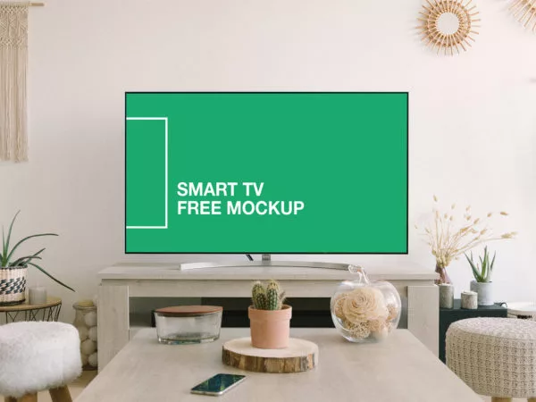 Smart TV Screen Mockup