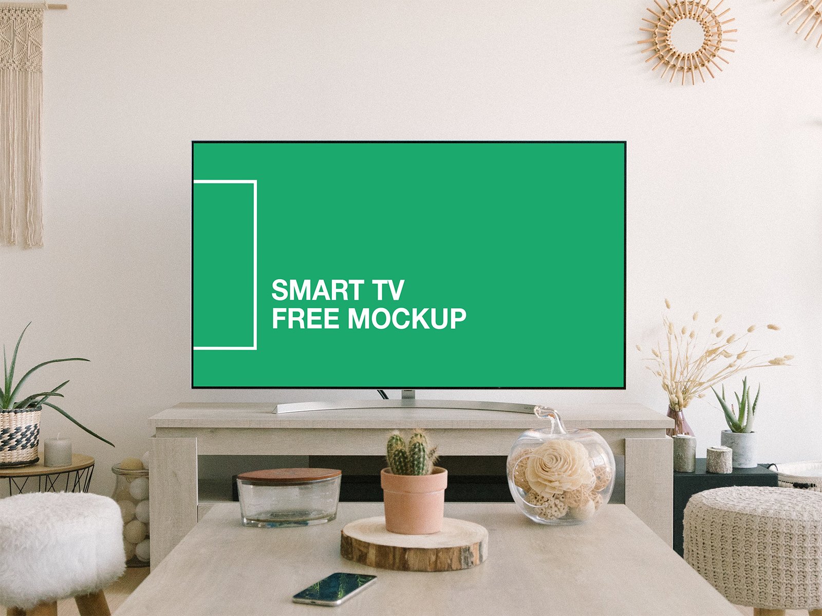 Download Free Smart Tv Screen Mockup Free Mockup