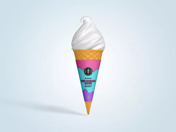 Ice Cream Cone Mockup