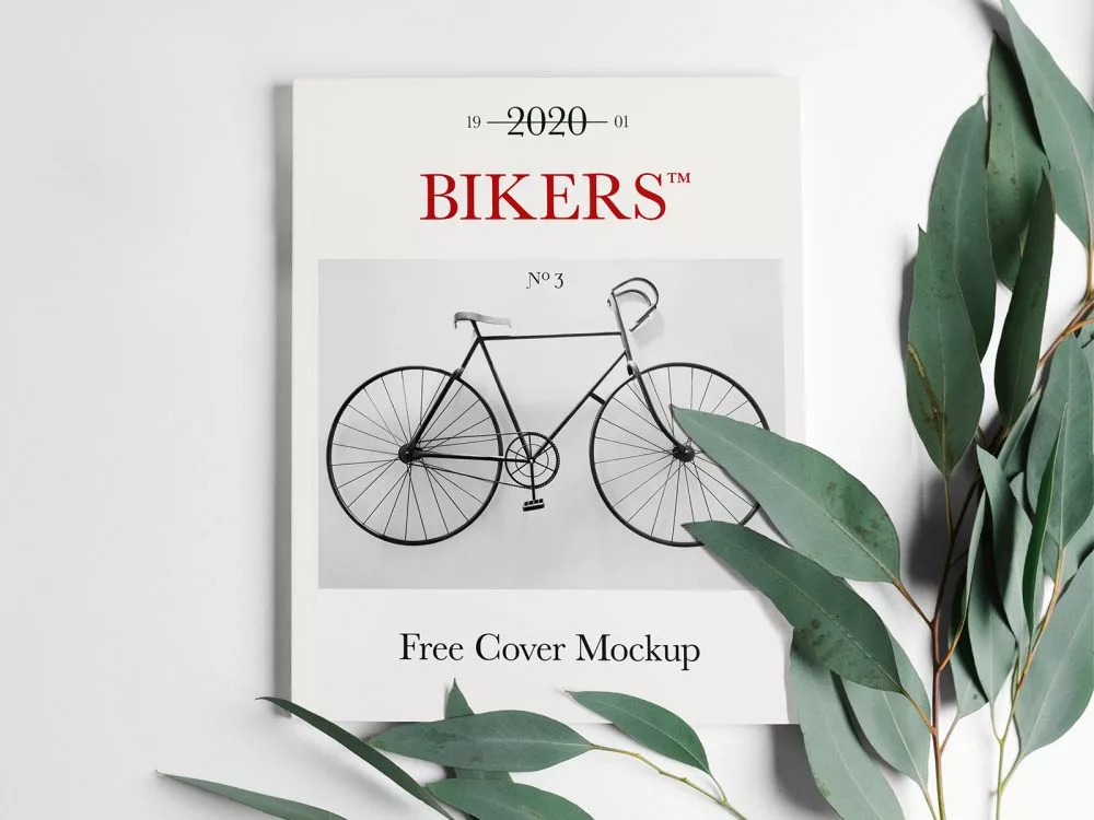 Magazine Cover Mockup PSD