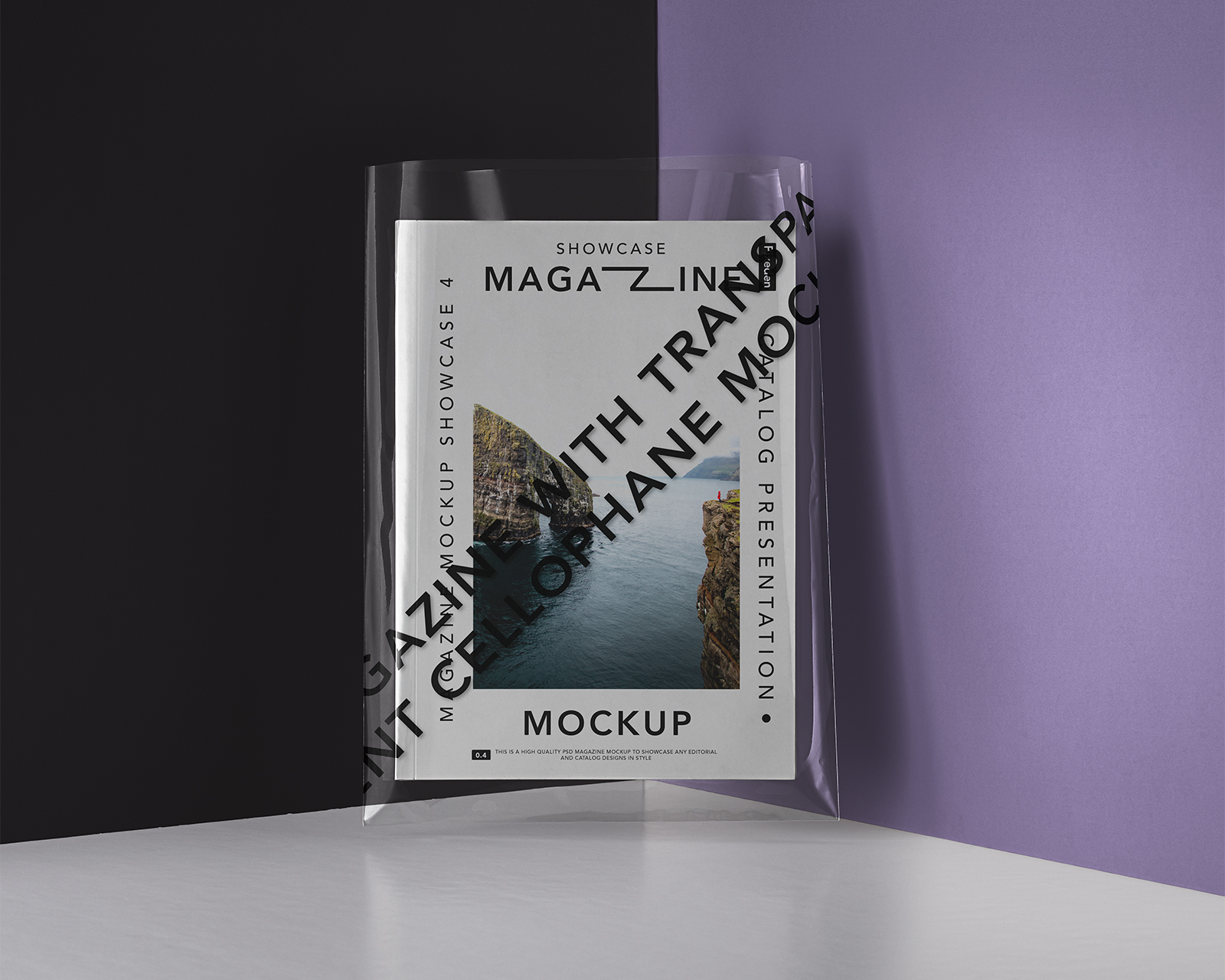 Download Magazine With A Transparent Cover Mockup Free Mockup