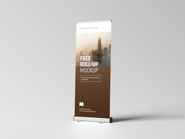 Free Roll-Up Mockup 85×200 cm