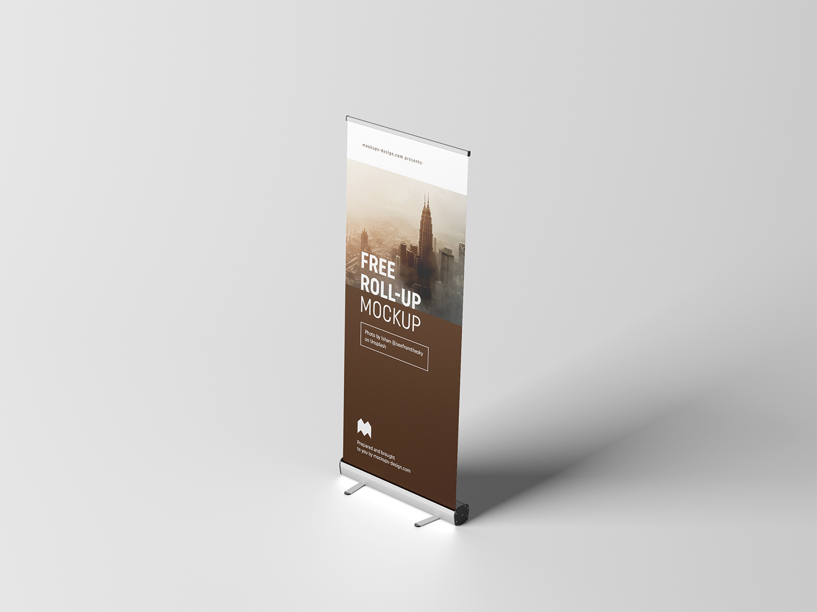 Free Roll-Up Mockup 85x200 cm