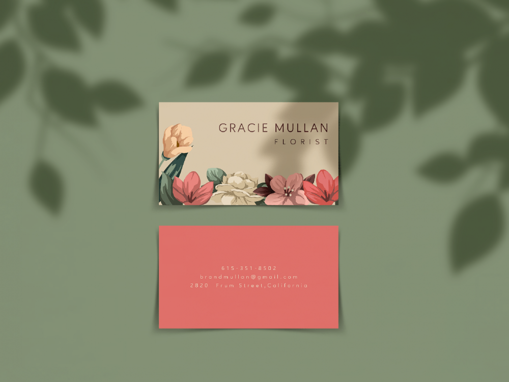 Horizontal Business Card Free Mockup