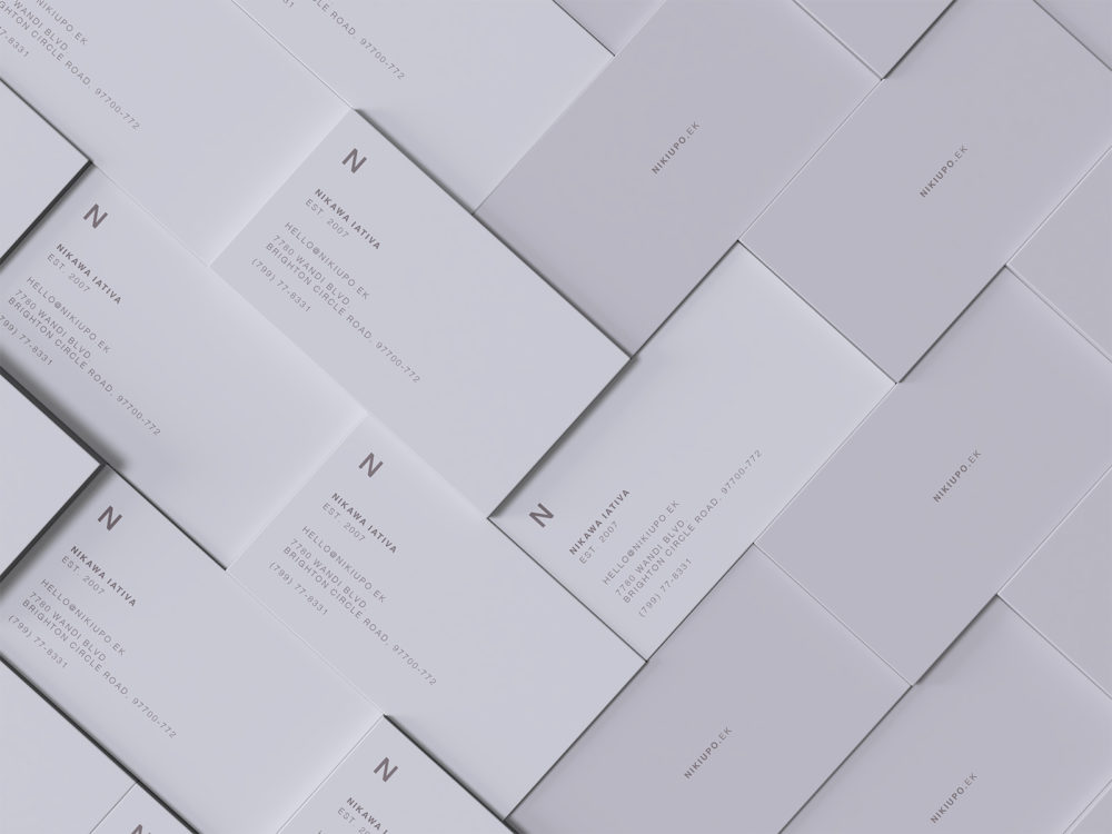 Stacked business cards mockup | free mockup