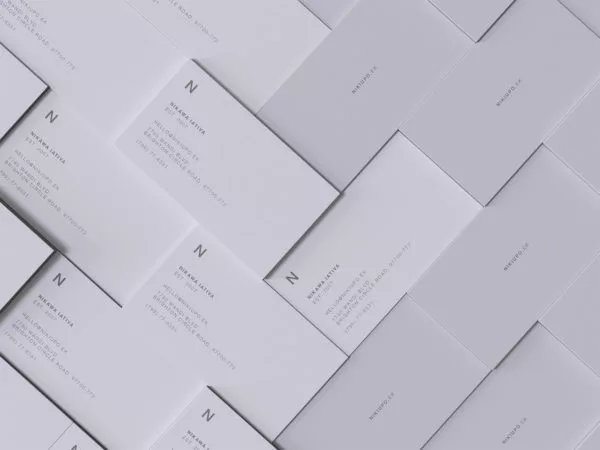 Stacked Business Cards Mockup