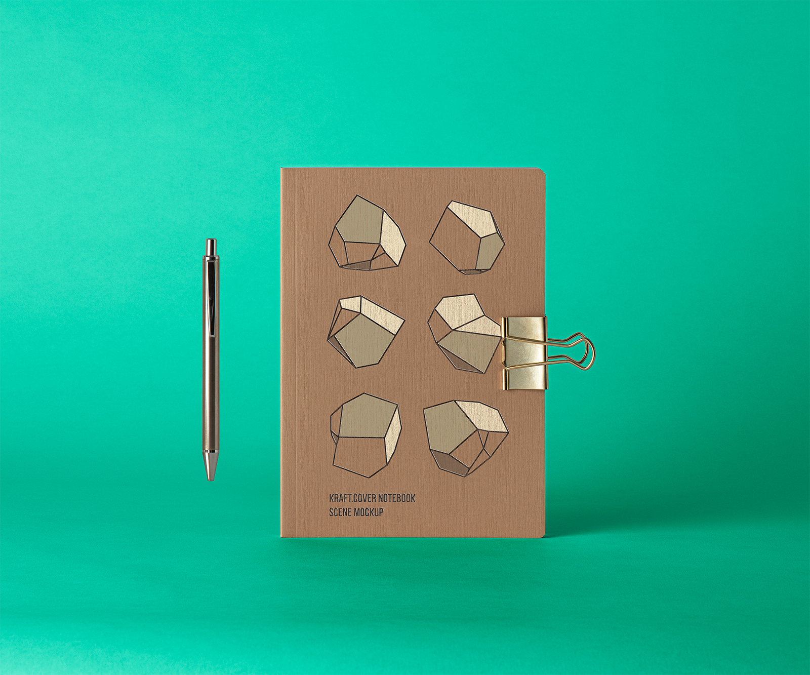 Download Cover Kraft Notebook Free Mockup | Free Mockup