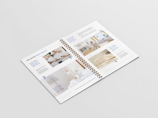 Free Binded Book Mockup 01 | Free Mockup