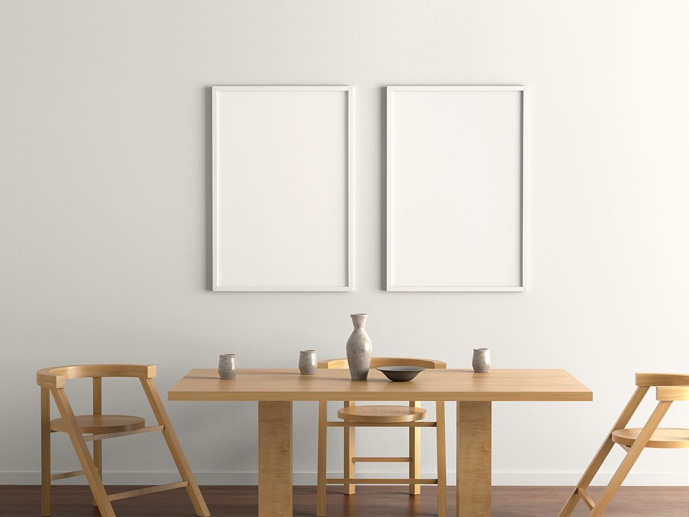 Free Indoor Poster Frame Mockup