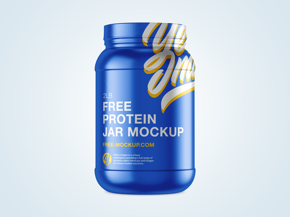 Download Free Protein Jar Mockup 2lb Free Mockup