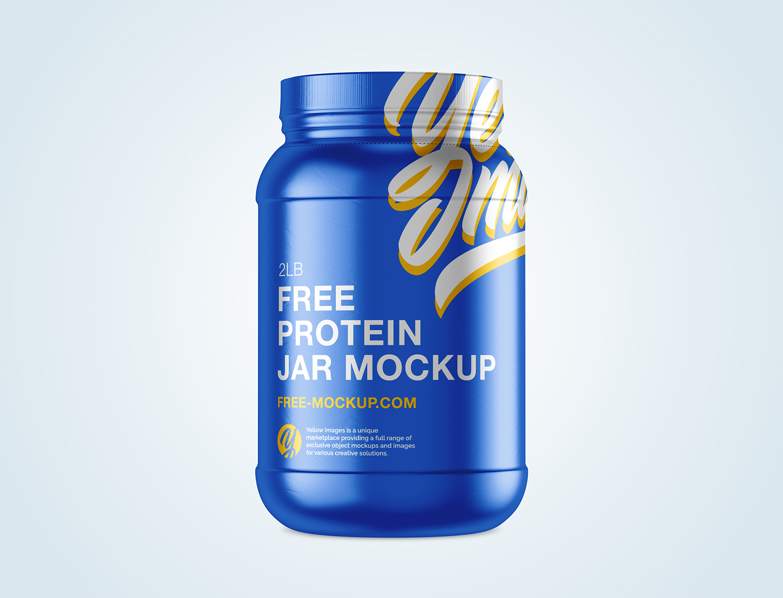 Download Free Protein Jar Mockup 2lb | Free Mockup