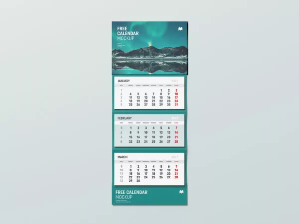Wall Calendar Mockup