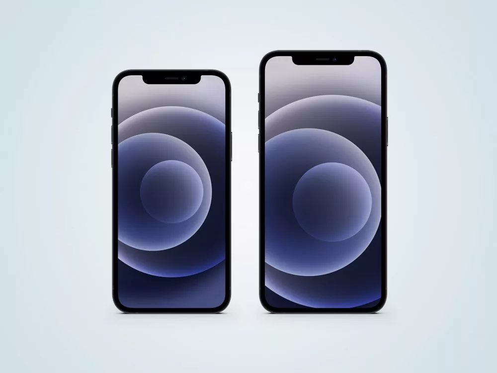 iPhone 12 Black Free Mockup