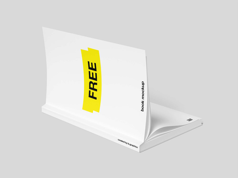 Book Cover Free Mockup PSD