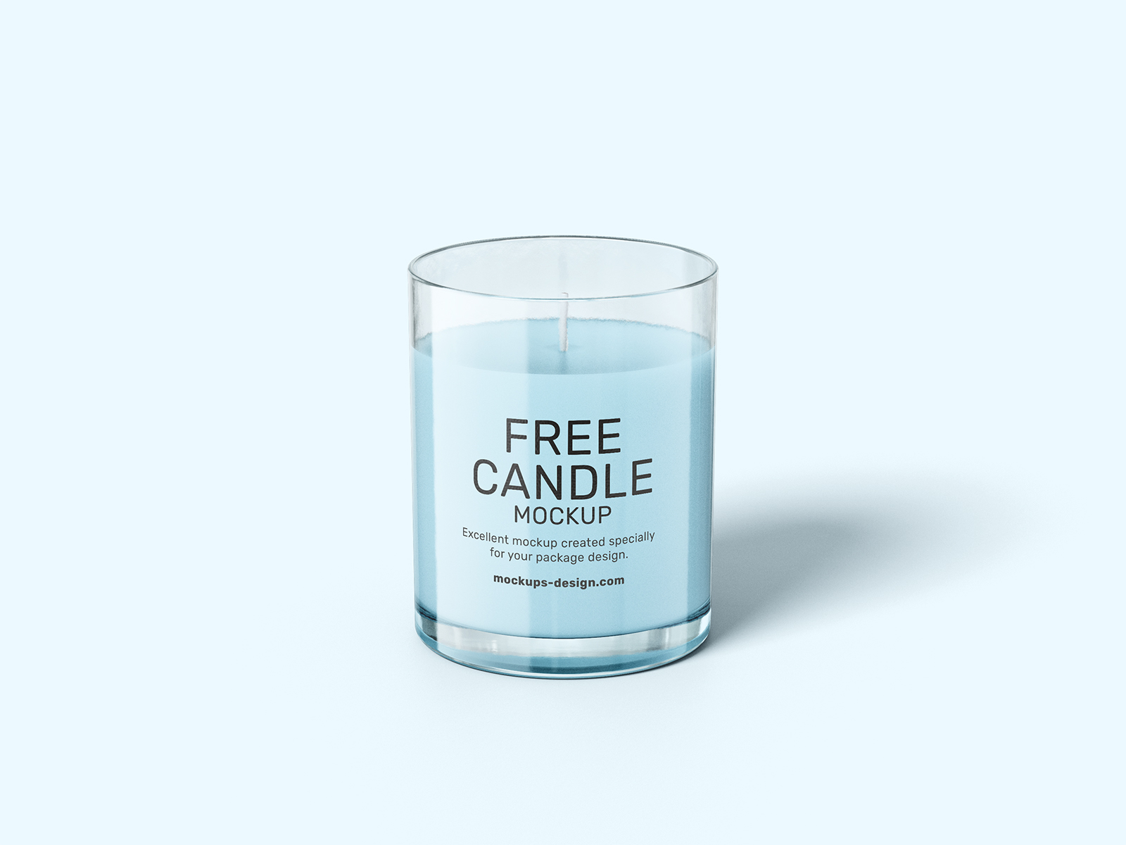 Frosted jar with candle mockup - Smarty Mockups