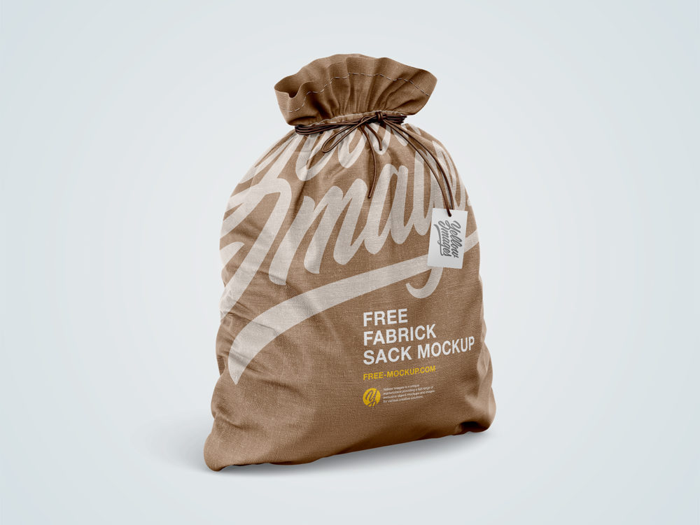 Fabric sack mockup free | free mockup