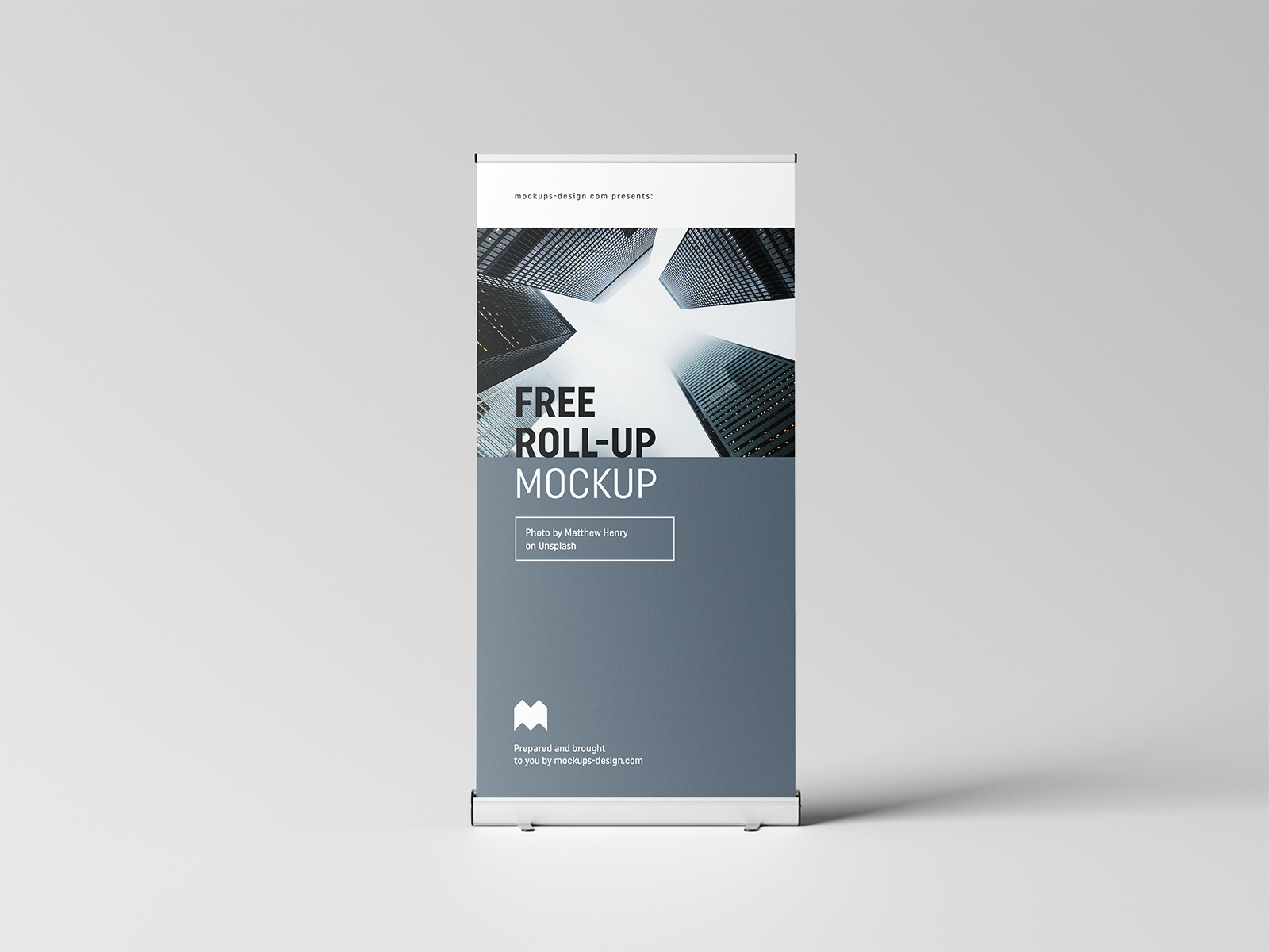 Free Roll Up Psd Mockup Free Mockup