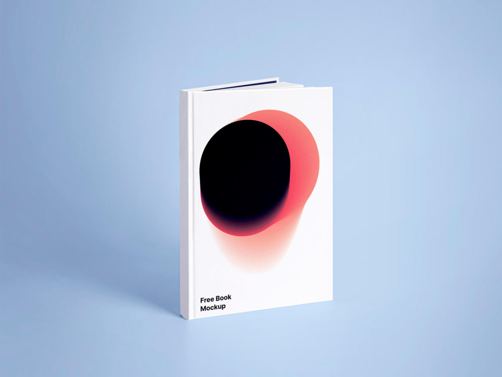 Free White Book Realistic Mockup