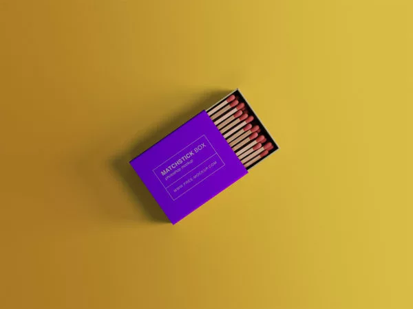 Matchstick Box Mockup