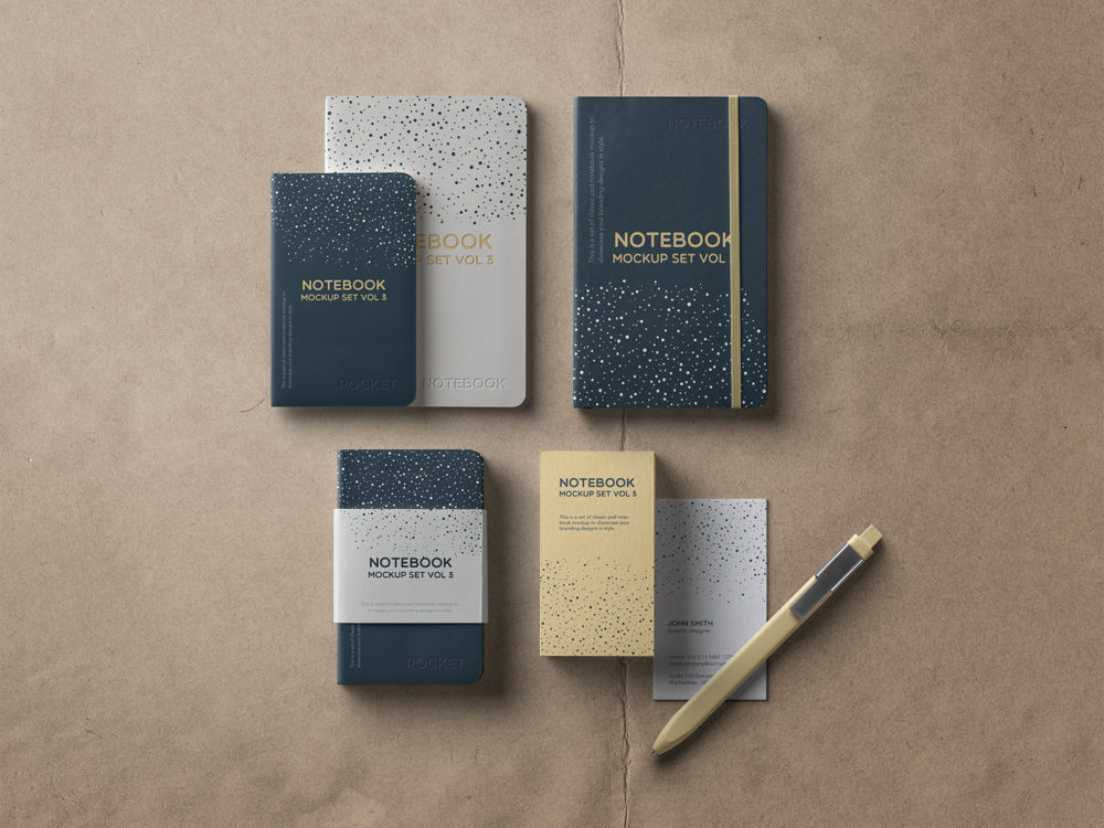 Notebook Free Mockup Set