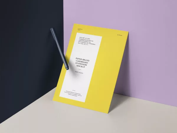 PSD Paper Brand Free Mockup