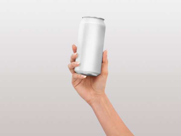 Realistic Can Free Mockup