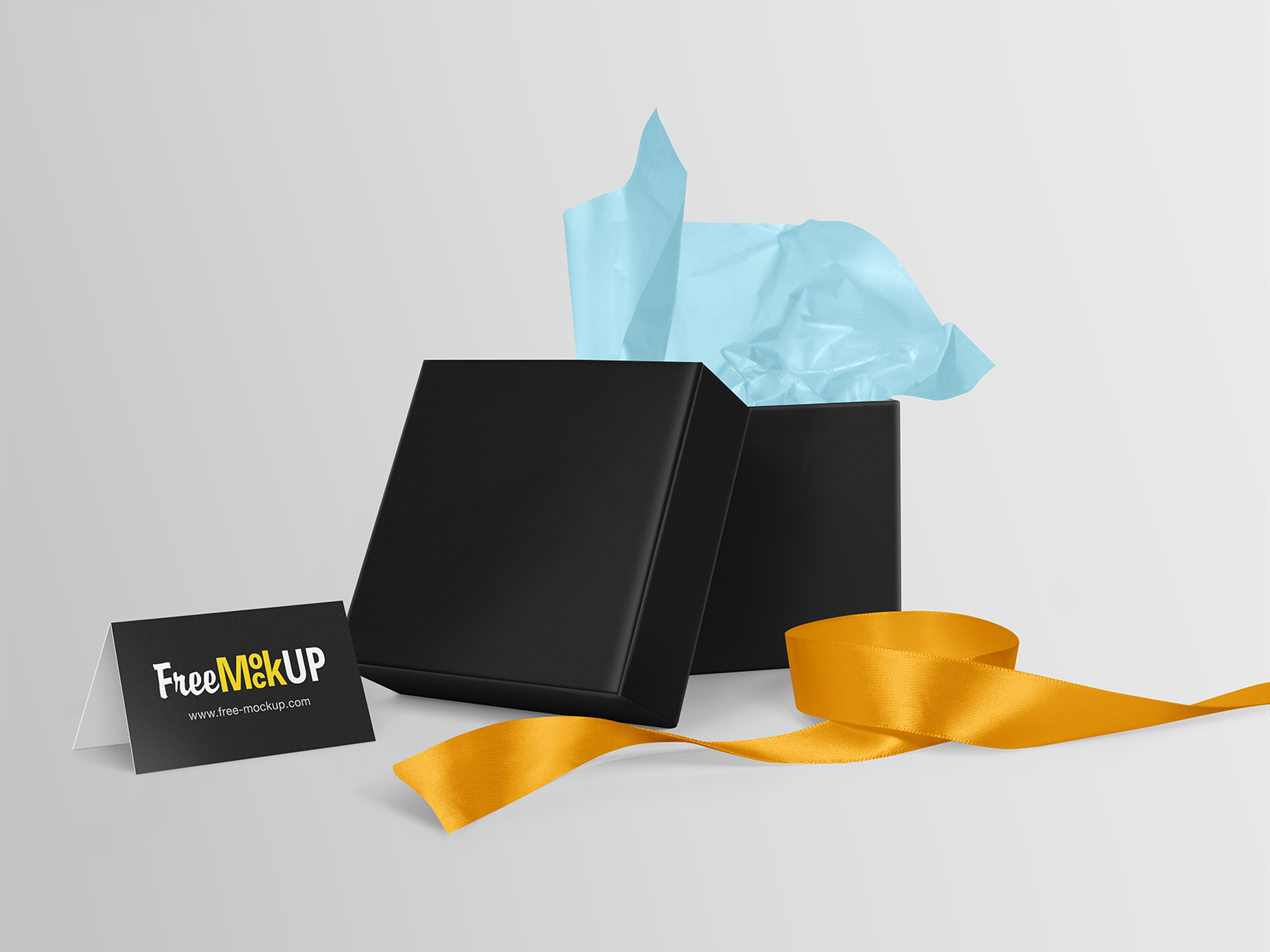 Download Square Gift Box Free Mockup | Free Mockup