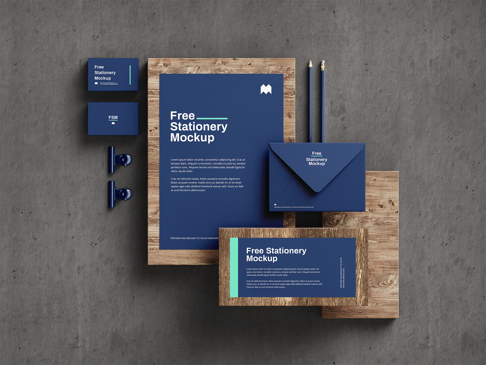 Download Stationery Free Mockup | Free Mockup