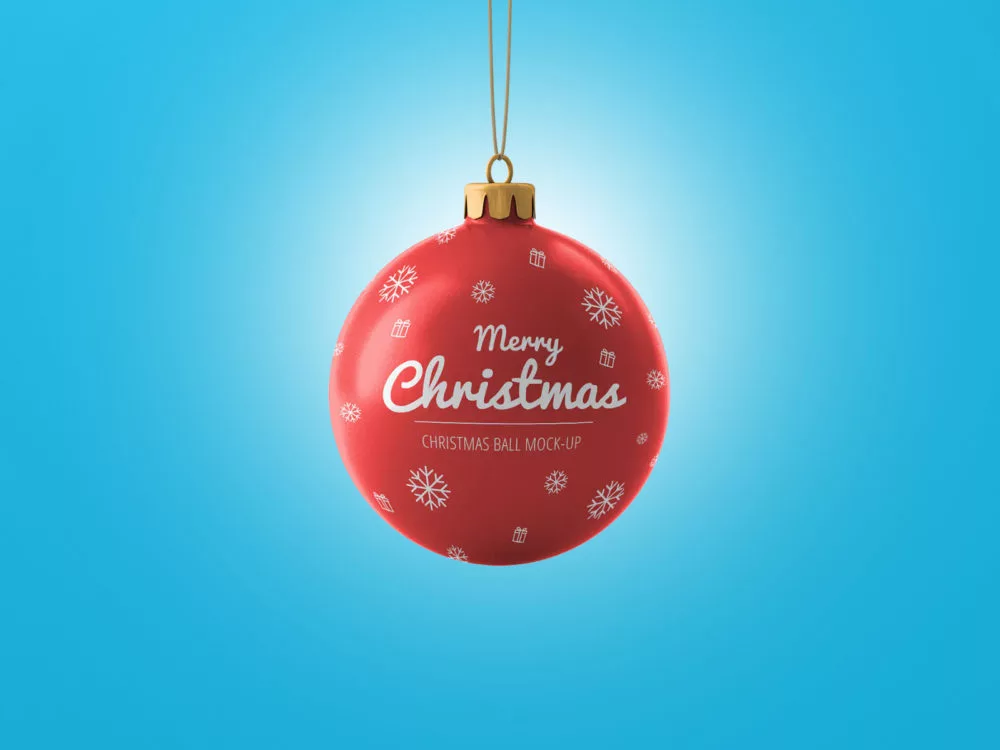 Christmas Ball Free Mockup